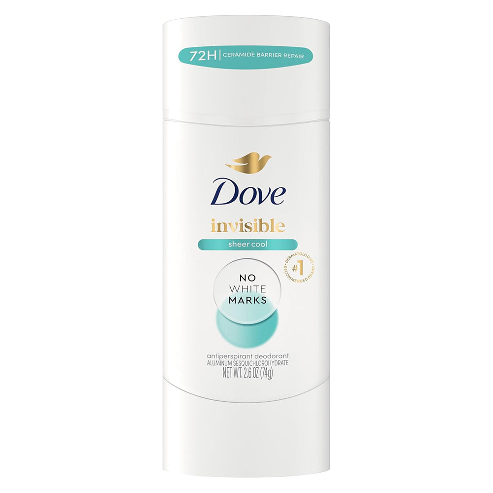 Dove Beauty Advanced Care Sheer Cool 72 Hour Invisible Antiperspirant And Deodorant, 2.6 Oz